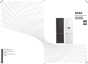 Manual SABA CB2526GLWDBW Fridge-Freezer