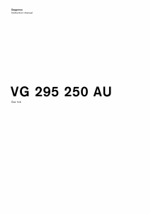 Manual Gaggenau VG295250AU Hob