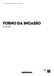 Manuale Gaggenau GO251200 Forno