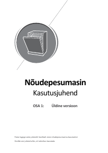 Kasutusjuhend Gorenje GV583C11 Nõudepesumasin