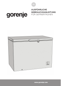 Bedienungsanleitung Gorenje FH30DCW Gefrierschrank