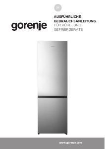 Bedienungsanleitung Gorenje NRK619AA1XL4 Kühl-gefrierkombination