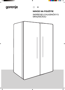 Návod Gorenje NRS917D41X Chladnička s mrazničkou