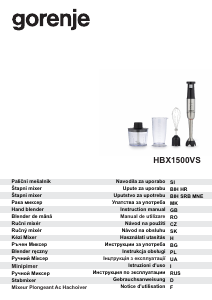 Manual Gorenje HBX1500VS Blender de mână