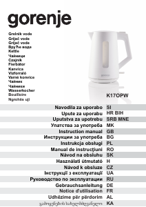 Instrukcja Gorenje K17OPW Czajnik