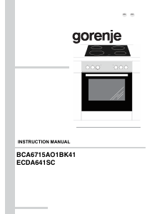 Bedienungsanleitung Gorenje BCA6715AO1BK41 Herd