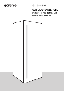 Bedienungsanleitung Gorenje RB615EEW5 Kühlschrank