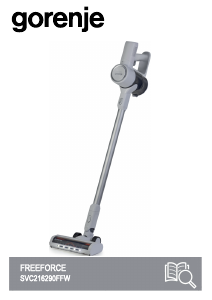 Посібник Gorenje SVC216290FFW FreeForce Пилосос