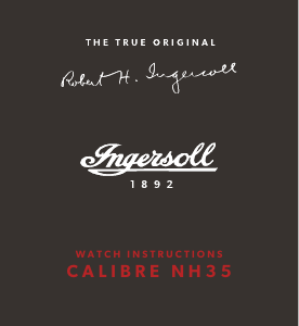 사용 설명서 Ingersoll I16801 시계