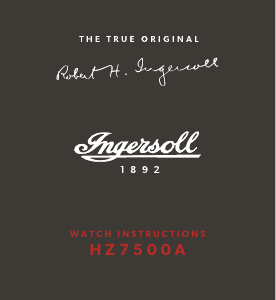 사용 설명서 Ingersoll I16902 시계