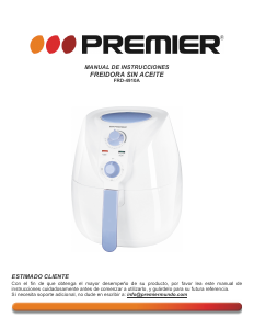 Manual de uso Premier FRD-4910A Freidora