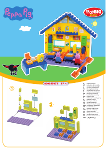 Instrukcja PlayBIG Bloxx set 800057075 Peppa Pig Szkoła