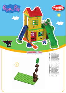 Manual PlayBIG Bloxx set 800057076 Peppa Pig Playhouse