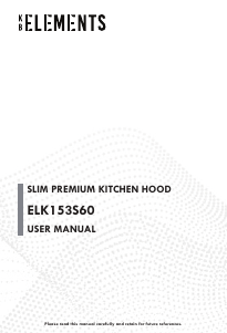 Handleiding KB Elements ELK153S60 Afzuigkap