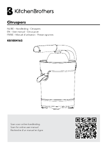 Bruksanvisning KitchenBrothers KB1004162 Citruspress