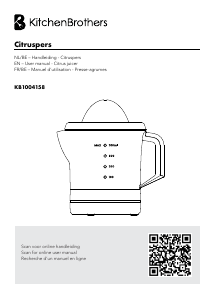 Bruksanvisning KitchenBrothers KB1004158 Citruspress