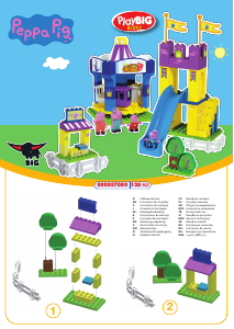 Instrukcja PlayBIG Bloxx set 800057080 Peppa Pig Zabawny park