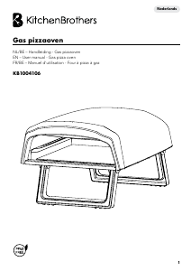 Bruksanvisning KitchenBrothers KB1004106 Pizzaugn