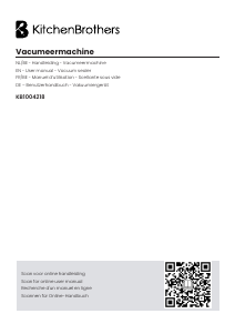 Bedienungsanleitung KitchenBrothers KB1004218 Vakuumierer