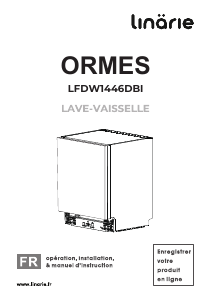 Bruksanvisning Linärie LFDW1446DBI Ormes Diskmaskin
