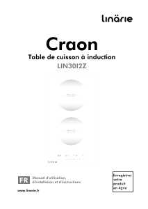 Mode d’emploi Linärie LIN30I2Z Craon Table de cuisson