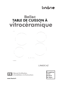 Mode d’emploi Linärie LIN60C4Z Bellac Table de cuisson