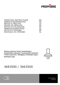 Mode d’emploi Premiere 3663500 Hotte aspirante
