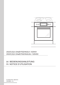 Mode d’emploi Premiere 625450 Cuisinière