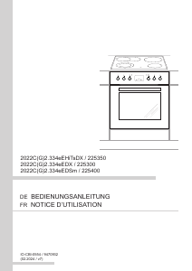 Mode d’emploi Premiere 225400 Cuisinière