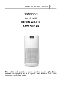 Manuál Rohnson R-9650 Čistička vzduchu