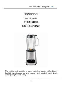 Manuál Rohnson R-5344 Mixér