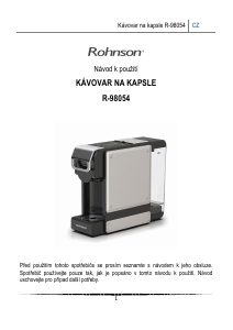 Manuál Rohnson R-98054 Kávovar