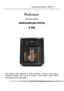 Manuál Rohnson R-2849 Fritéza