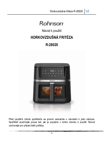 Manuál Rohnson R-28020 Fritéza