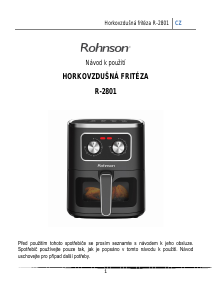Manuál Rohnson R-2801 Fritéza