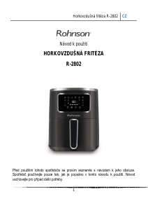 Manuál Rohnson R-2802 Fritéza