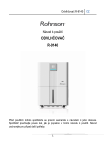 Manuál Rohnson R-9140 Vysoušeč