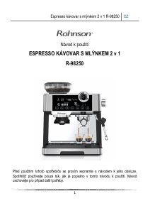 Manuál Rohnson R-98250 Kávovar na espreso