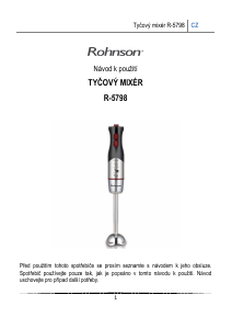Manuál Rohnson R-5798 Ruční mixér