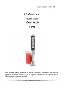 Manuál Rohnson R-5746 Ruční mixér