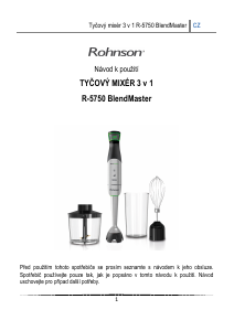 Manuál Rohnson R-5750 Ruční mixér