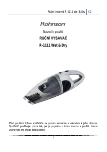 Manuál Rohnson R-1111 Ruční vysavač