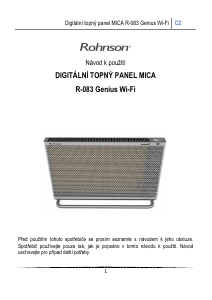Manuál Rohnson R-083 Topení