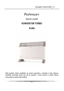 Manuál Rohnson R-084 Topení