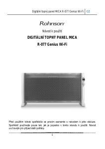 Manuál Rohnson R-077 Topení