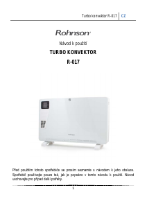 Manuál Rohnson R-017 Topení