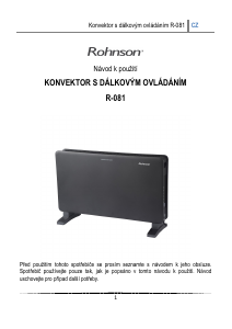 Manuál Rohnson R-081 Topení