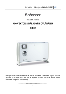 Manuál Rohnson R-082 Topení