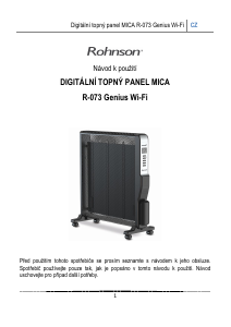 Manuál Rohnson R-073 Topení