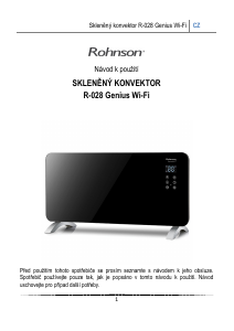 Manuál Rohnson R-028 Topení